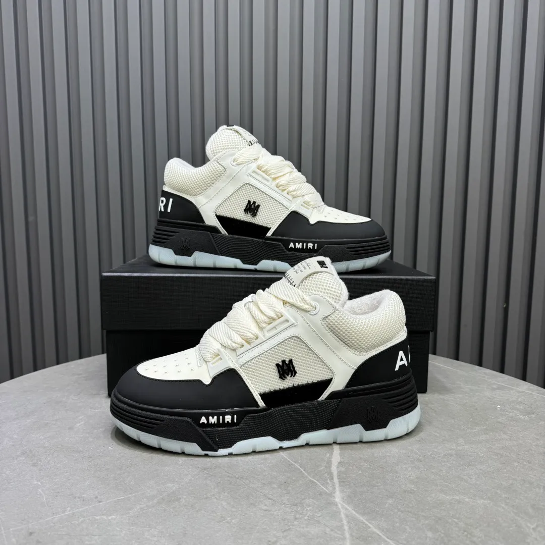 Men's shoes 💰660💰 AMIRI AMIRI trendy brand hot sale 🔥 Available all year round, couples 💑 Official website synchronization Imported fabrics 1⃣️ vs 1⃣️ replica, original factory special original sole, 35-45 (45. non-refundable)